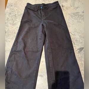 Oat New York high rise wide leg crop sz 27